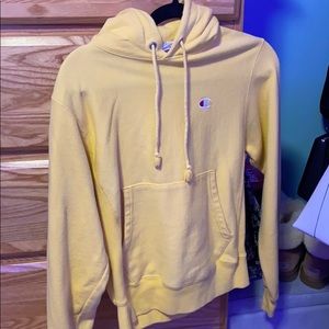 Yellow champ hoodie